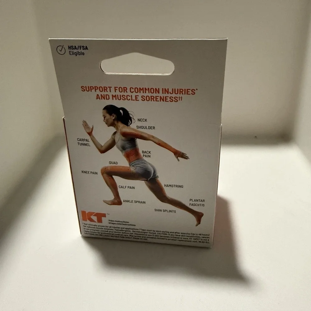 NIB KT TAPE Pro Extreme Sports Tape Titan Tan 20ct 2in x 10in Water Resistant